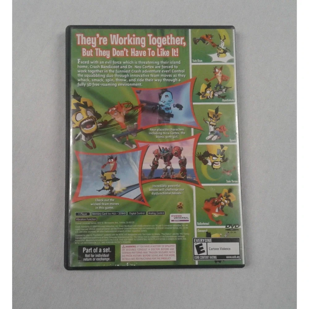 Crash TwinSanity - Sony Playstation 2 (PS2) Video Game
